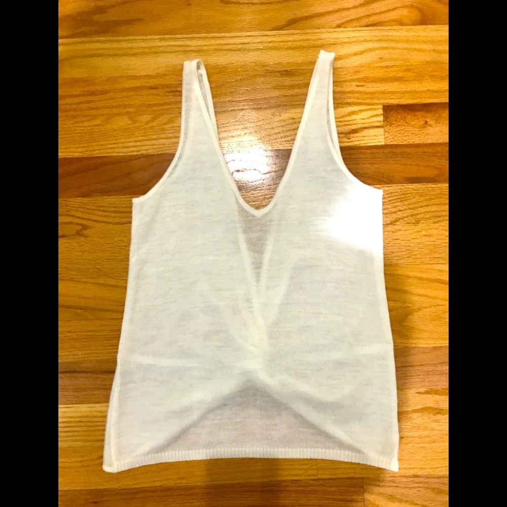 Lululemon sweater tank top with open back